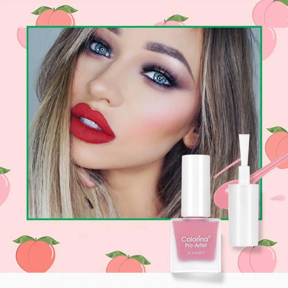 Жидкие румяна для макияжа гладкие шелковистые Paleta De Blush цвет длится долго 4 цвета