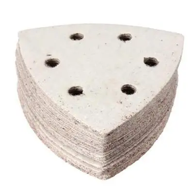 

10 Pieces 93mm Hook & Loop Delta Sand Paper Sheet for Sanding with Grit Tools Accessories