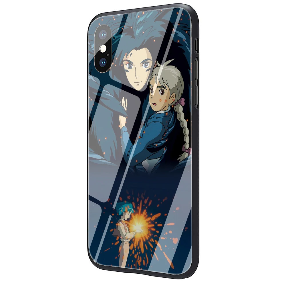 G10 Howl's Howls движущийся замок из закаленного стекла чехол для телефона iPhone 5 5S 6 6S 7 8 Plus X XR XS 11 pro Max - Цвет: G10