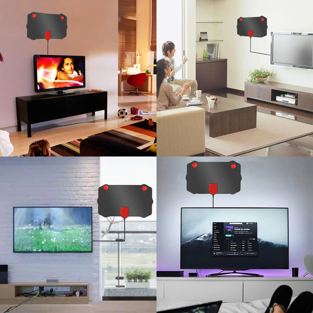 Kebidumei HD 1080P комнатная цифровая ТВ Антенна телевизионная антена с антенна DVB-T/T2 DVB