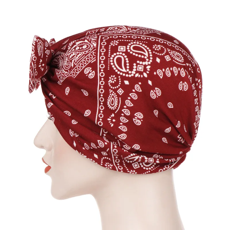 Тюрбан головной убор в мусульманском стиле Женский хиджаб с бантом шарф