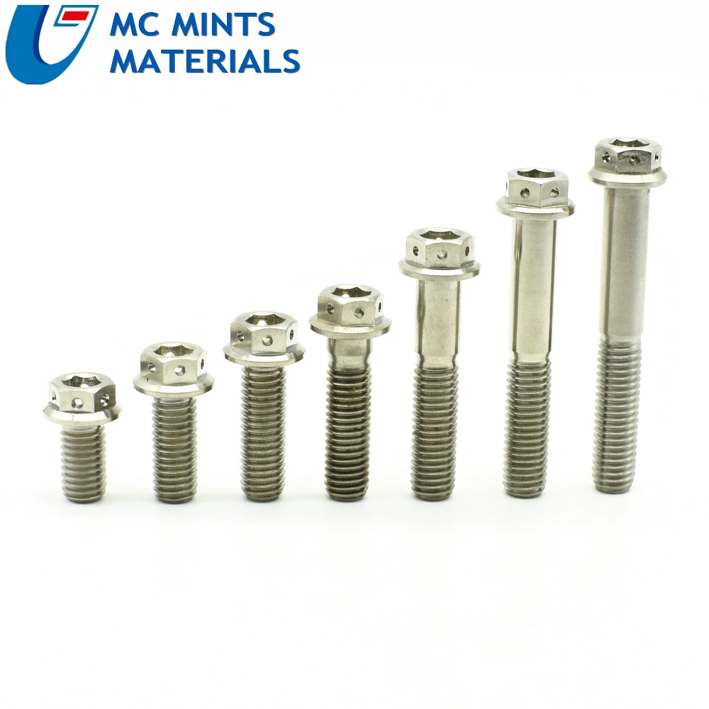 Титановый болт для мотоцикла модификация тормозных суппортов M8 x20 40mm DIY Ti болты