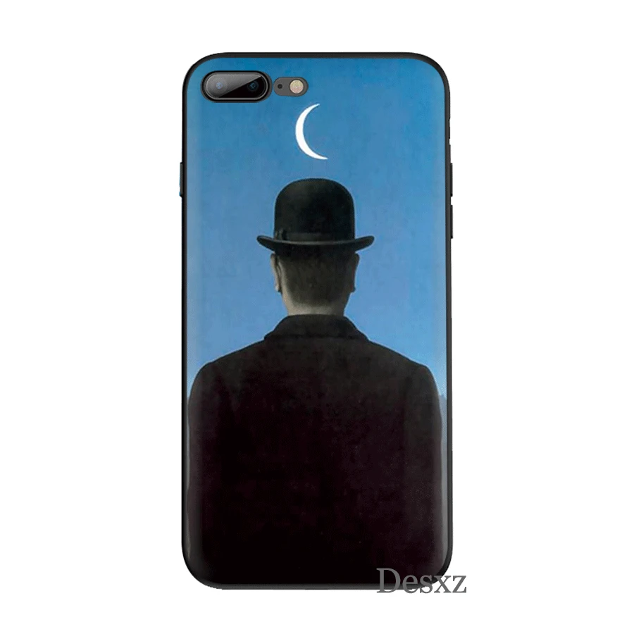 B2 Мобильный чехол для телефона для iPhone 11 Pro XR X XS Max iPhone 6 6S 7 8 Plus 5 5S SE чехол Rene Magritte сумка корпус - Цвет: B2