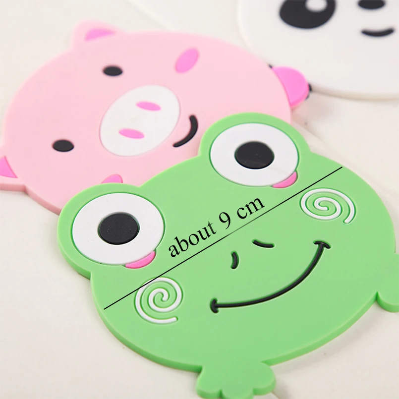 PF Silicone Mat Cute Cat Panda Animal Mats for Kitchen Colorful Coasters Glasses Cup Placemats Table Posavasos V0240 | Дом и сад