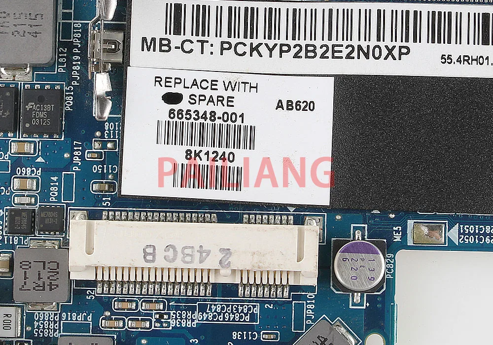 Материнская плата для ноутбука hp DV6-6000 HD6490 1G PC материнская плата для ноутбука 665348-001 665348-501 full tesed DDR3