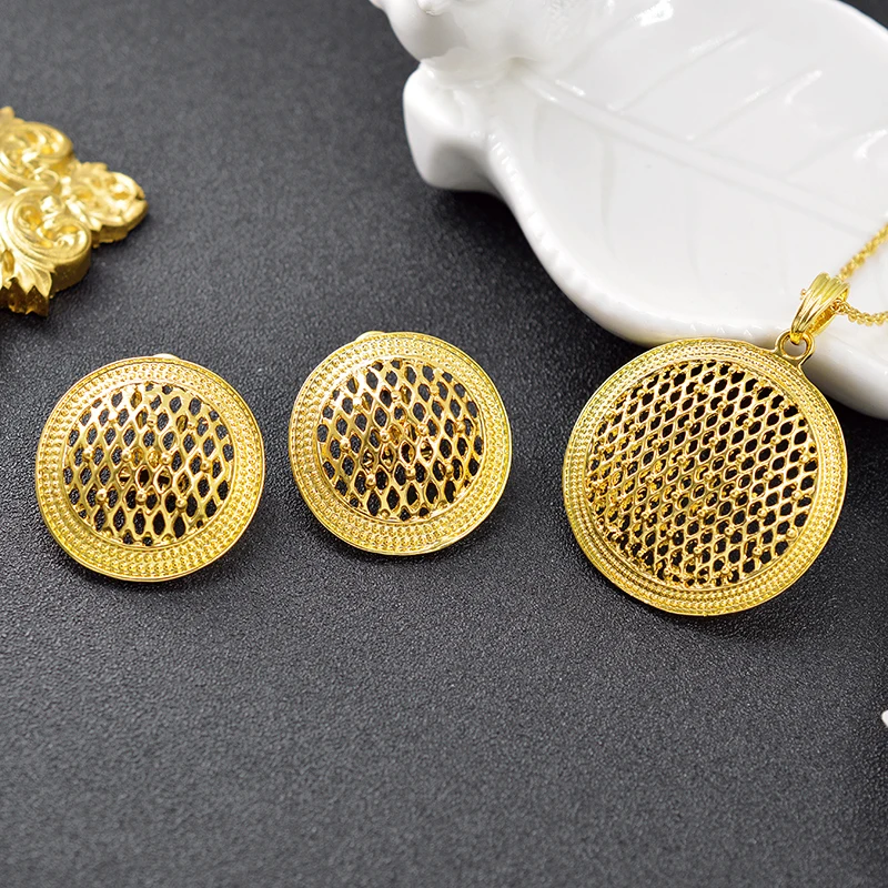 Sunny Jewelry классические ювелирные изделия большие круглые Ювелирные наборы для