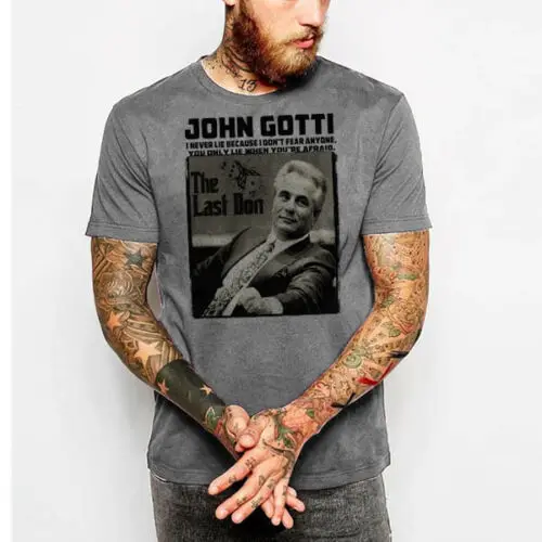 Mafia Mobster John Gotti футболка Mob гангстер Нью-Йорк 2019 Мужская Дизайнерская брендовая