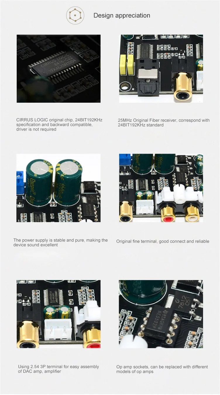 AIYIMA HIFI Fever High Fidelity CS4398 CS8416 коаксиальный Оптический аудио декодер DAC MP3 декодирующая плата DIY для усилителей мощности