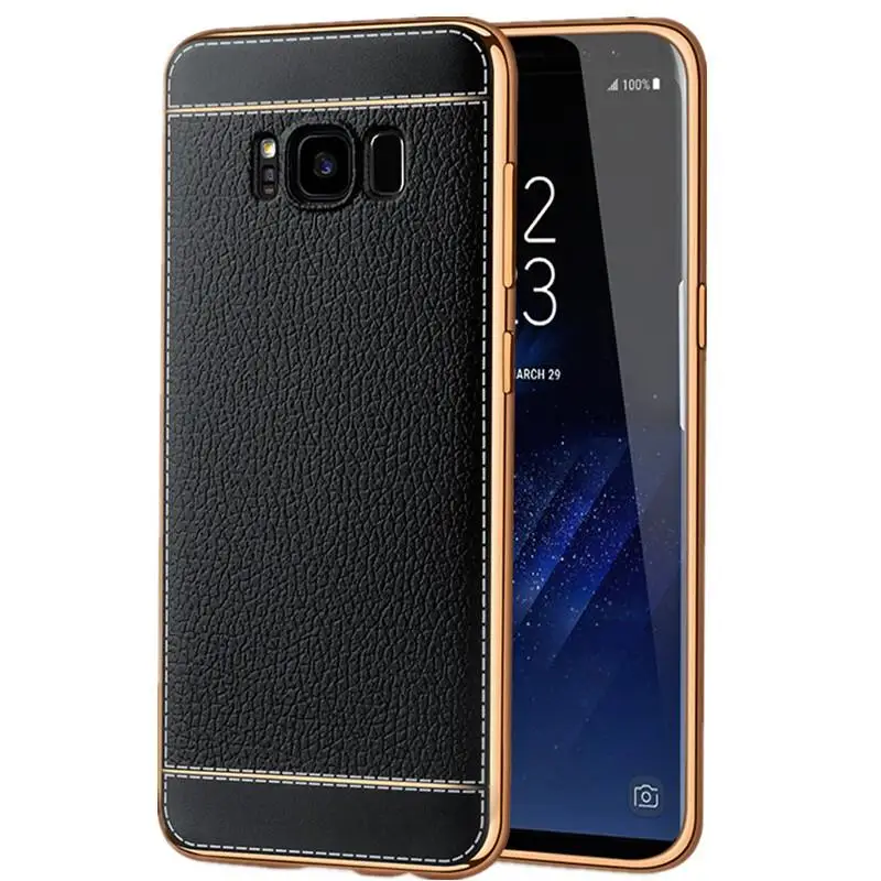 SemgCeKen Роскошный чехол для Samsung Galaxy S8 plus s8plus S 8 tpu мягкая зернистая кожа силиконовый