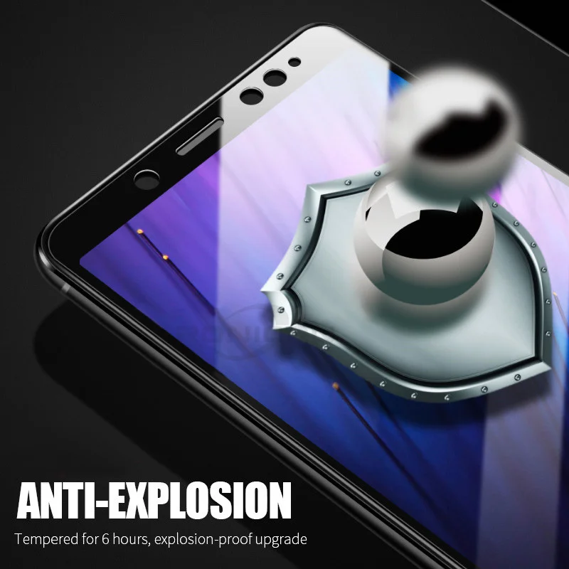 Защитная пленка для экрана xiaomi redmi Note 5 Pro с полным покрытием белая и Черная