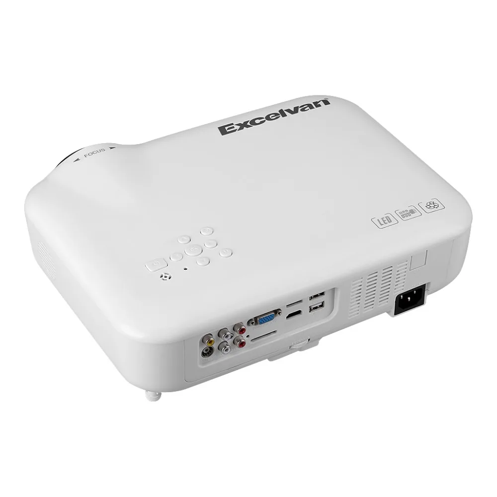 Горячая excelvan led5018 3000 люмен светодиодный проектор мульти-входы av/vga/hdmi/atv/usb 1080 P для