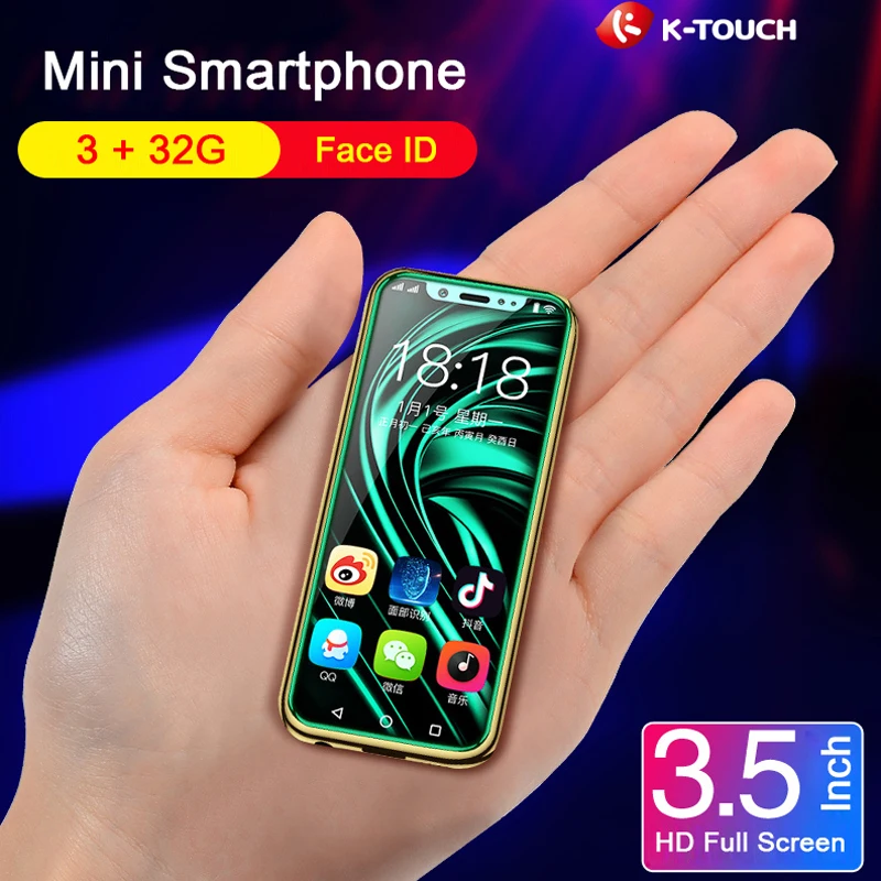 K TOUCH I9 4G смартфон супер мини телефон Android 8 1 3 ГБ 32 2000 мАч металлический каркас Лицо