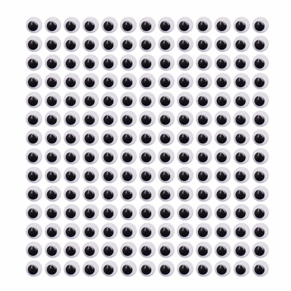 CCINEE оптовая продажа 6 мм 1000 шт Googly Eye не самоклеющиеся Wiggle кукла игрушечные глаза