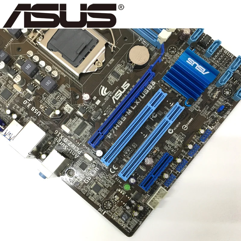 Настольная Материнская плата Asus P7H55 M LX/USB3 H55 Socket LGA 1156 i3 i5 i7 DDR3 8G u ATX UEFI BIOS - Фото №1