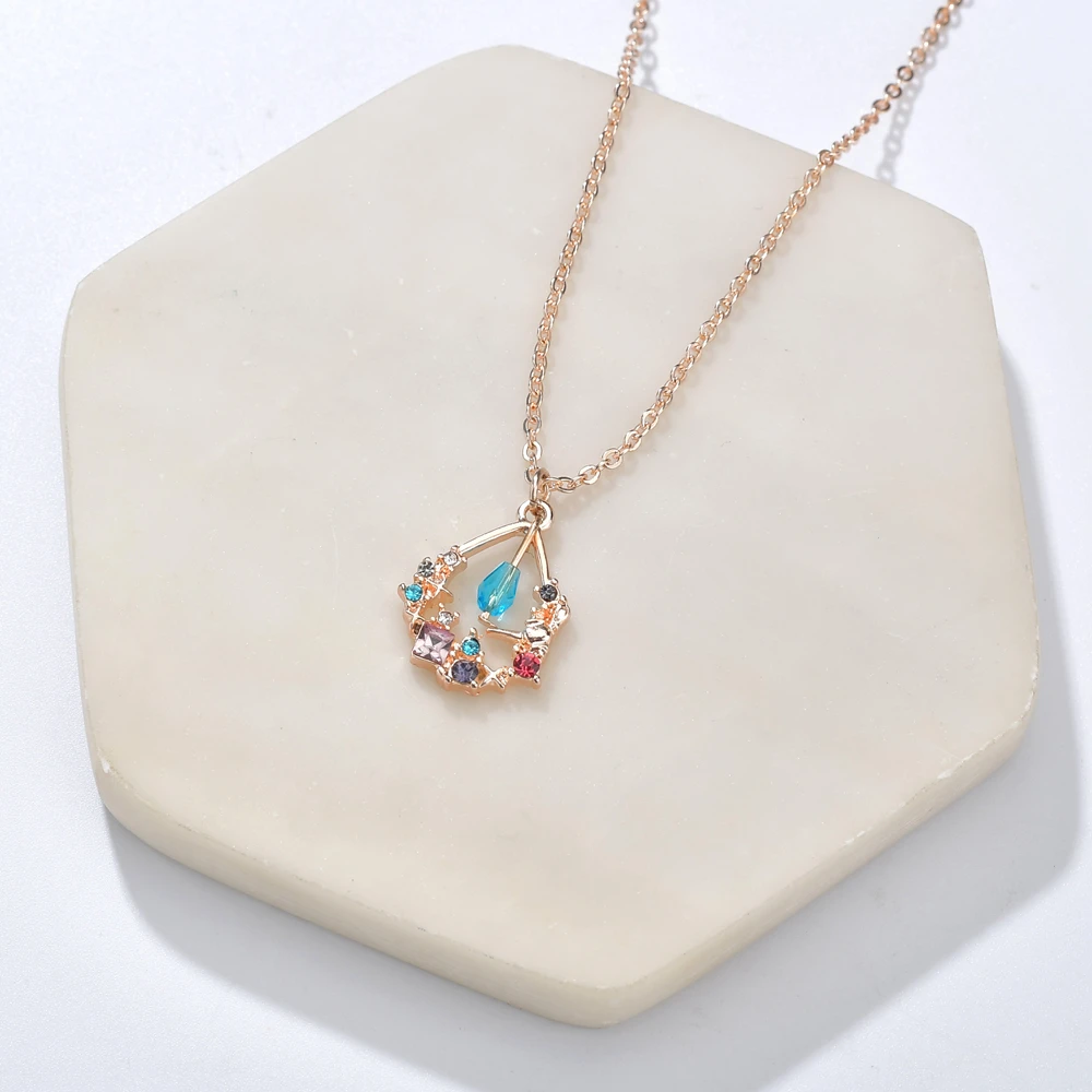 Женское ожерелье с цветными бусинами ZA массивное каменной цепочкой трендовая