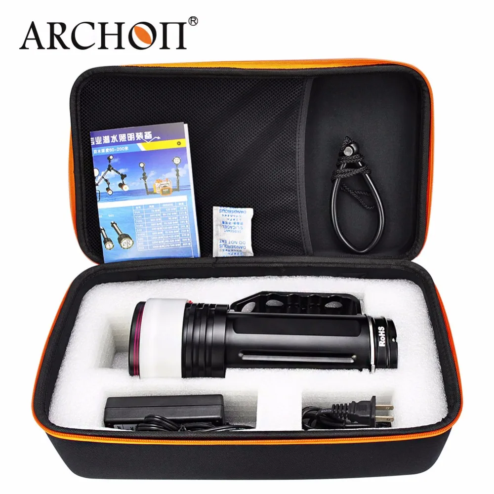 ARCHON DG150W / WG156W вспышка для подводного погружения и светильник Cree XML2 10000lm УФ/красный