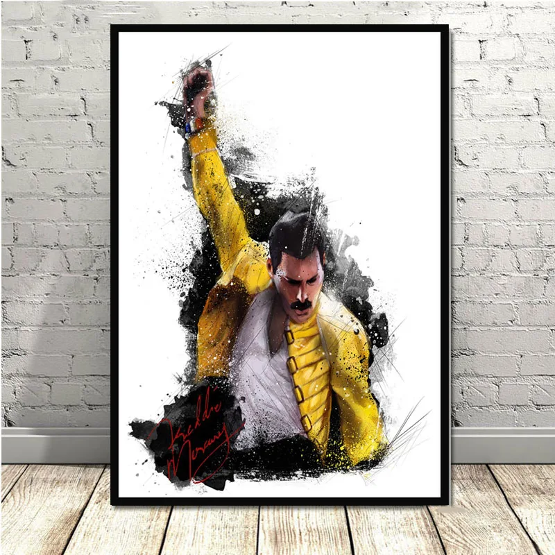 Новый постер и принты Freddie Mercury в богемном стиле Rhapsody Queen настенная Картина на