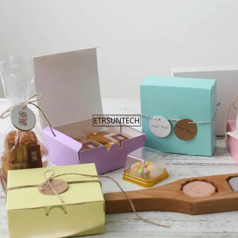 

Чистый цвет печатных выпечки конфеты коробки печенье Mooncake торт упаковка коробки свадебный подарок коробка для гостей