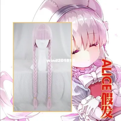 Fate EXTRA Grand заказ последний Encore CCC косплей парик детский Rhyme Алиса розовые длинные