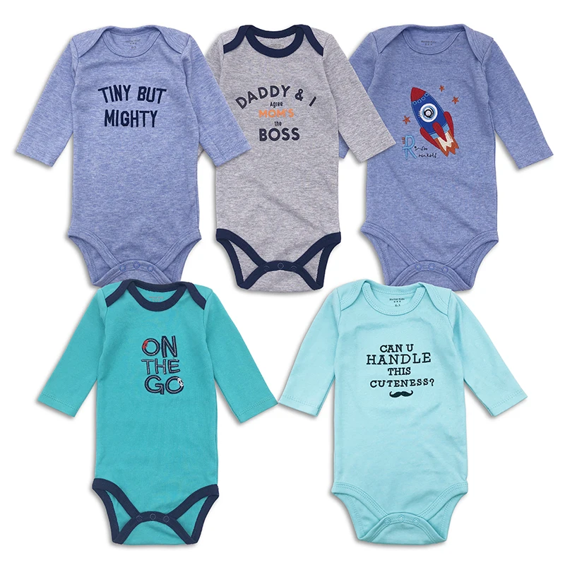 5 шт./партия детский гимнастический костюм для младенца комбинезоны с длинными