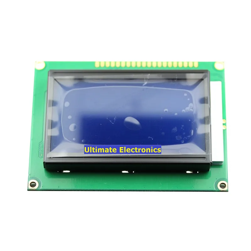 1 шт. синий экран LCD12864 дисплей с подсветкой китайской библиотеки символов 12864-5 в
