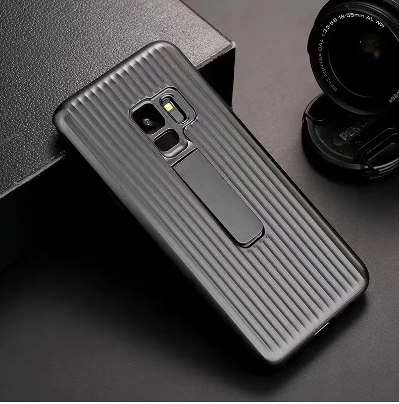 Чехол для Samsung Galaxy S9 S8 Plus J4 J6 автомобильный держатель с магнитной текстурой бампер