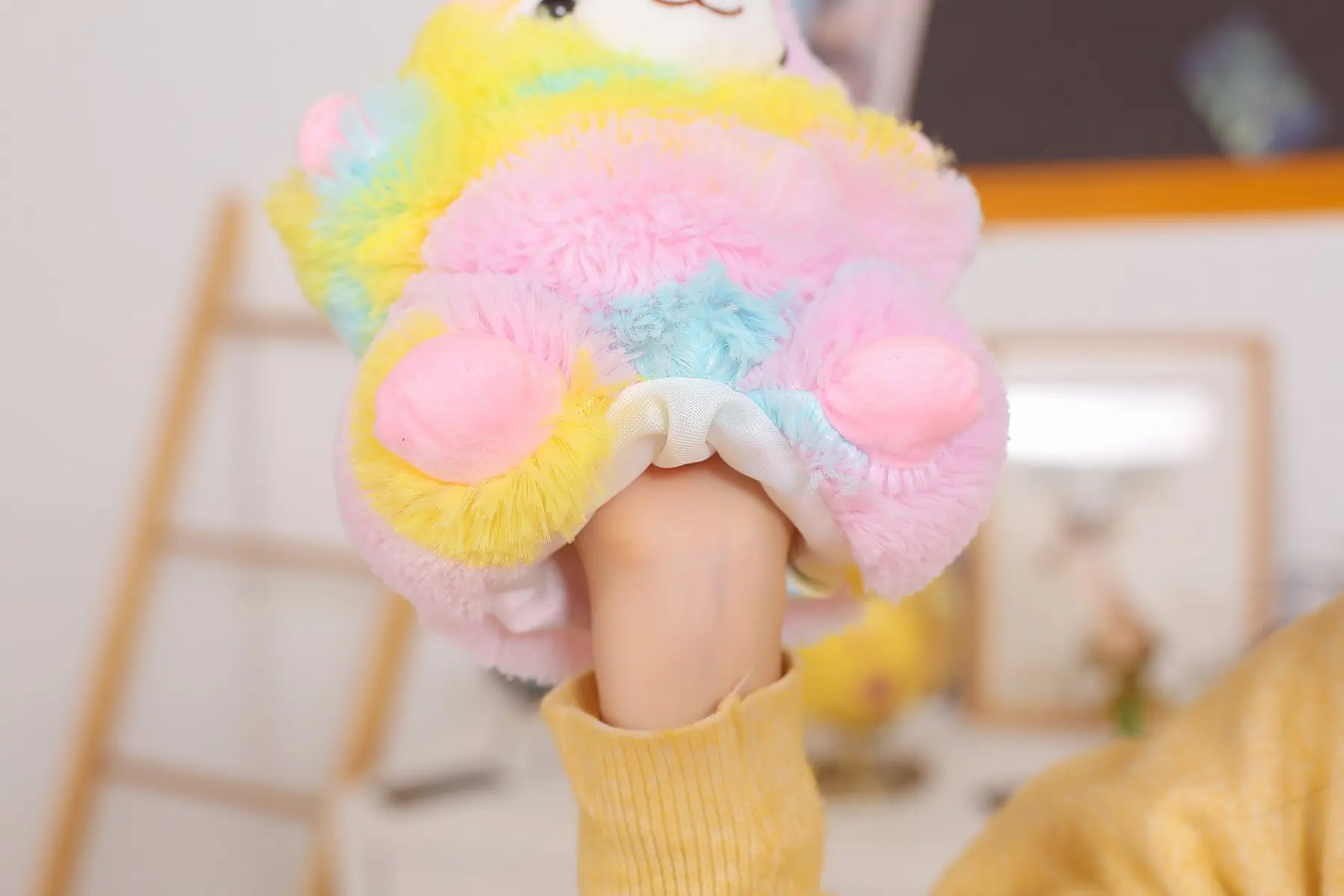 Aeruiy Cartoon Alpaca Appease Interactive Puppet Plush Toy Doll Stuffed Animal Glove Kindergarten Children Education Gift | Игрушки и