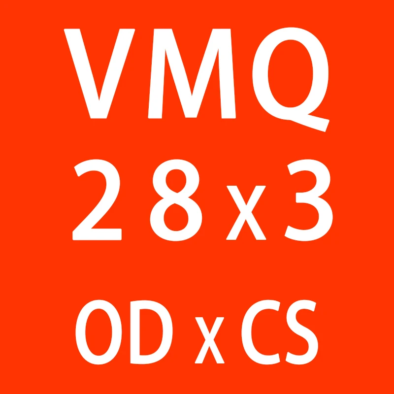 5 шт./лот красные силиконовые кольцо из силикона/VMQ-хомут с круглым воротником для мальчиков и девочек 3 мм Толщина OD21/22/23/24/25/26/27/28/29/30*3 мм резиновое уплотнительное кольцо уплотнения прокладки кольцо - Цвет: OD28mm