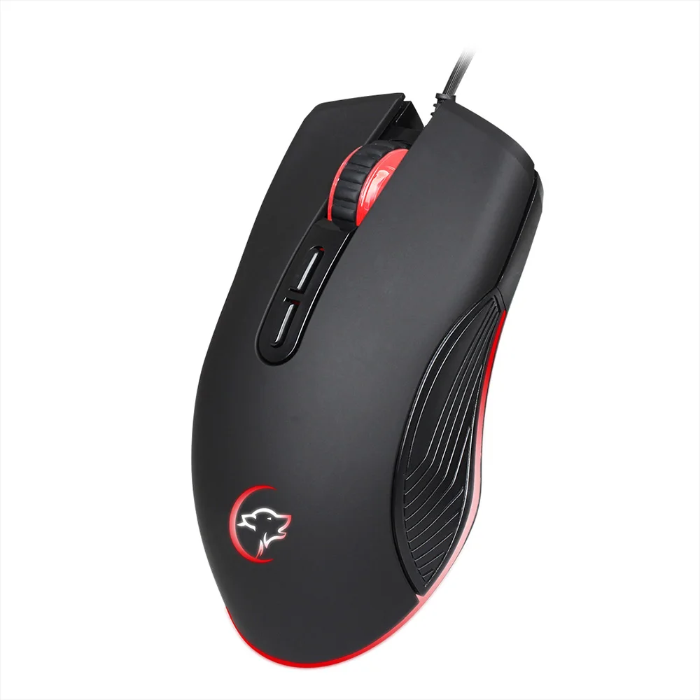 Проводная игровая мышь YWYT 4 настраиваемых DPI мыши 2400 точек/дюйм игровые с RGB