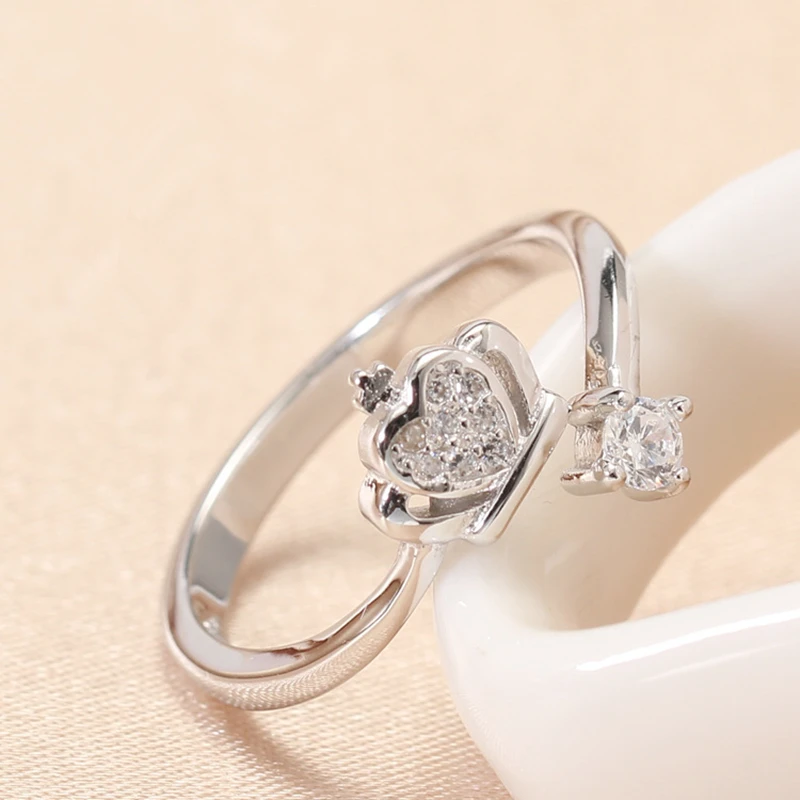 MIESTILO Claddagh Корона Крест 925 Стерлинговое Серебро обещание кольцо | Ирландский