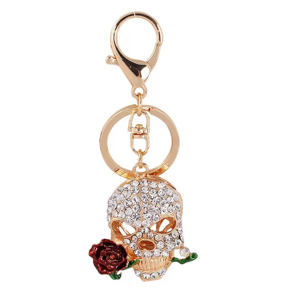 Брелок для ключей Женский Модный креативный индивидуальный брелок в виде черепа