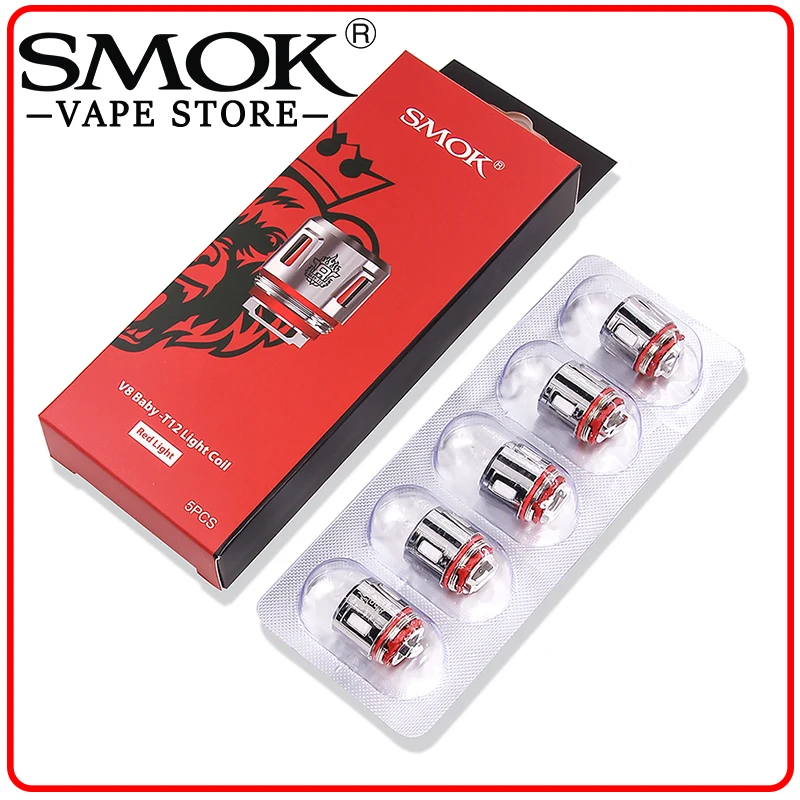 Оригинал SMOK V8 маленьких T12 катушки Baby свет Q4 Детские Mesh Ядра атомайзеров для