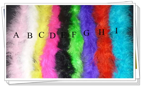 

Winter Women 20Pcs/lot 200cm(79") Chicken Feather Strip Wedding Marabou Feather Boa Decoration Headwear handwork 11Color select