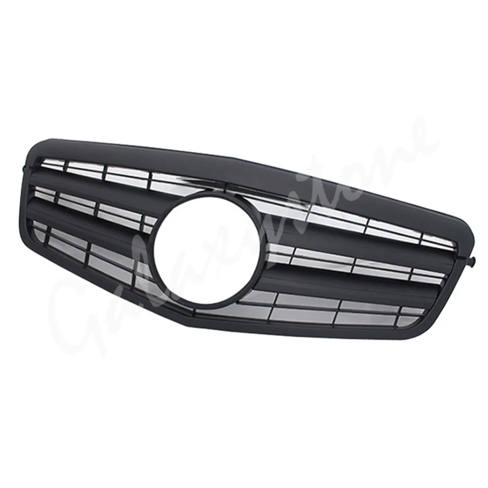 Передняя решетка подходит для Mercedes Benz W212 E250 E550 E350 E63 AMG 2009 2010 2011 2012 2013 глянцевый черный матовый хром