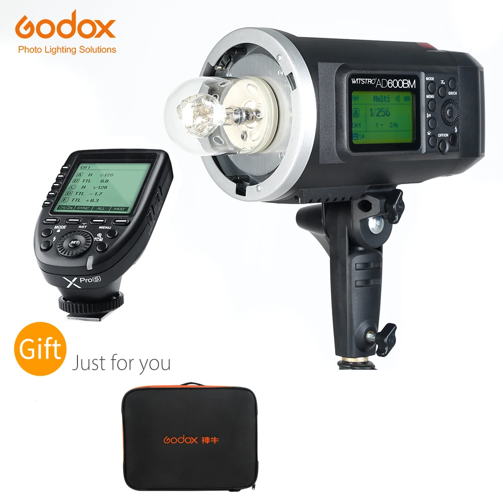 Внешняя вспышка Godox AD600BM 600W HSS 1/8000 GN87 Bowens с креплением + передатчик Xpro C/N/S/F/O/P для Canon