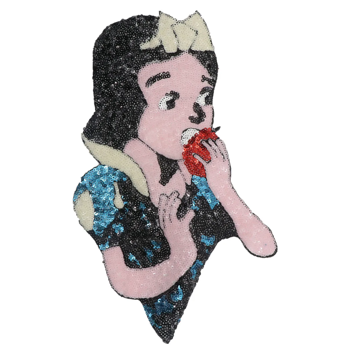

Embroidered sequins cloth stage clothing accessories DIY Snow White patch