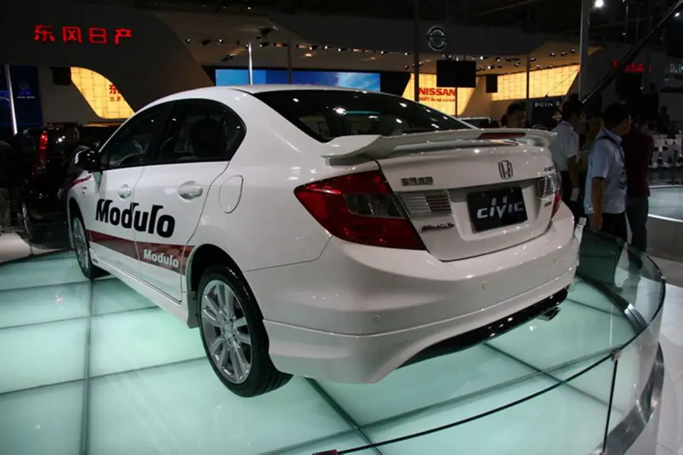 Используется для honda civic спойлер 2012 2015 со светом высокого качества ABS Материал