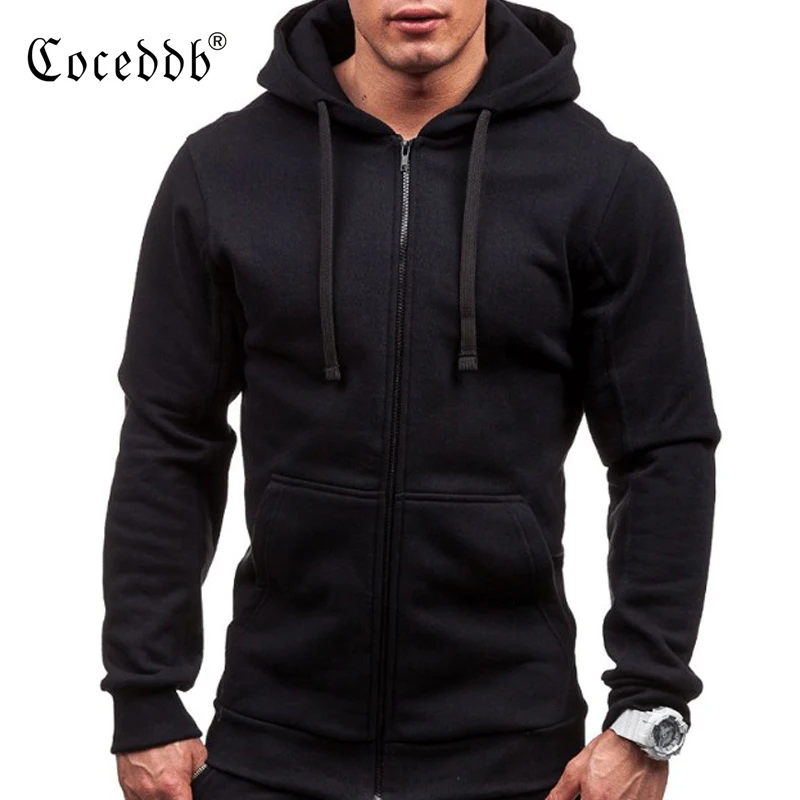 Размеры Для мужчин толстовки спортивный костюм 2018 осень зима шнурок карман с