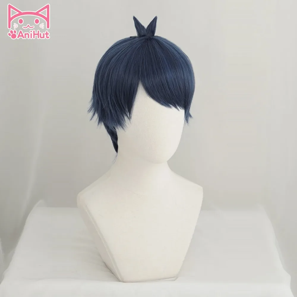 Anihut Uesugi Futarou парик для косплея Gotoubun No Hanayome квинтуплеты синий Fuutarou | Тематическая