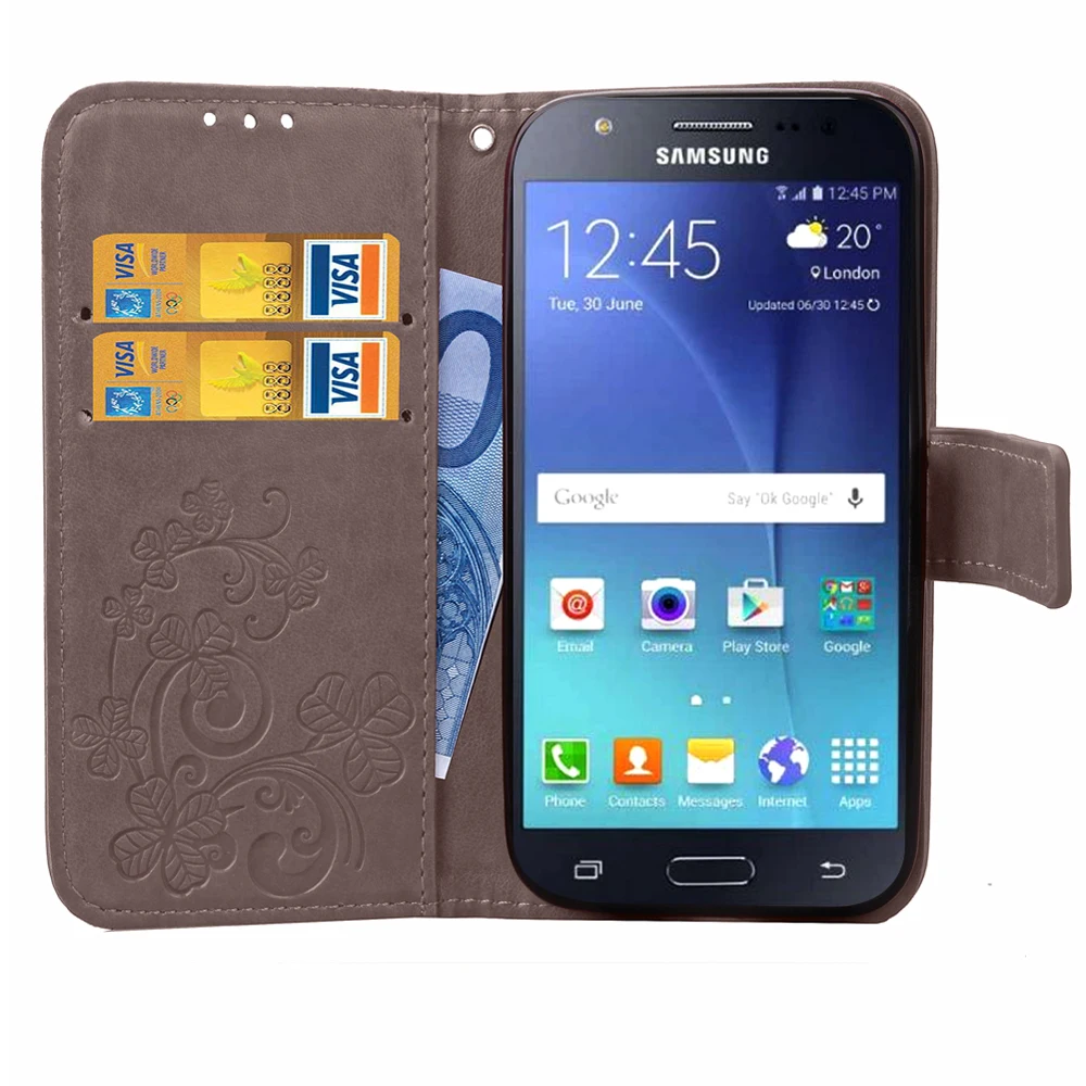 For Samsung Galaxy J5 2015 j5 prime Case Luxury Drilling 3D flowers Leather Wallet Flip Cover 2016 2017 | Мобильные телефоны и