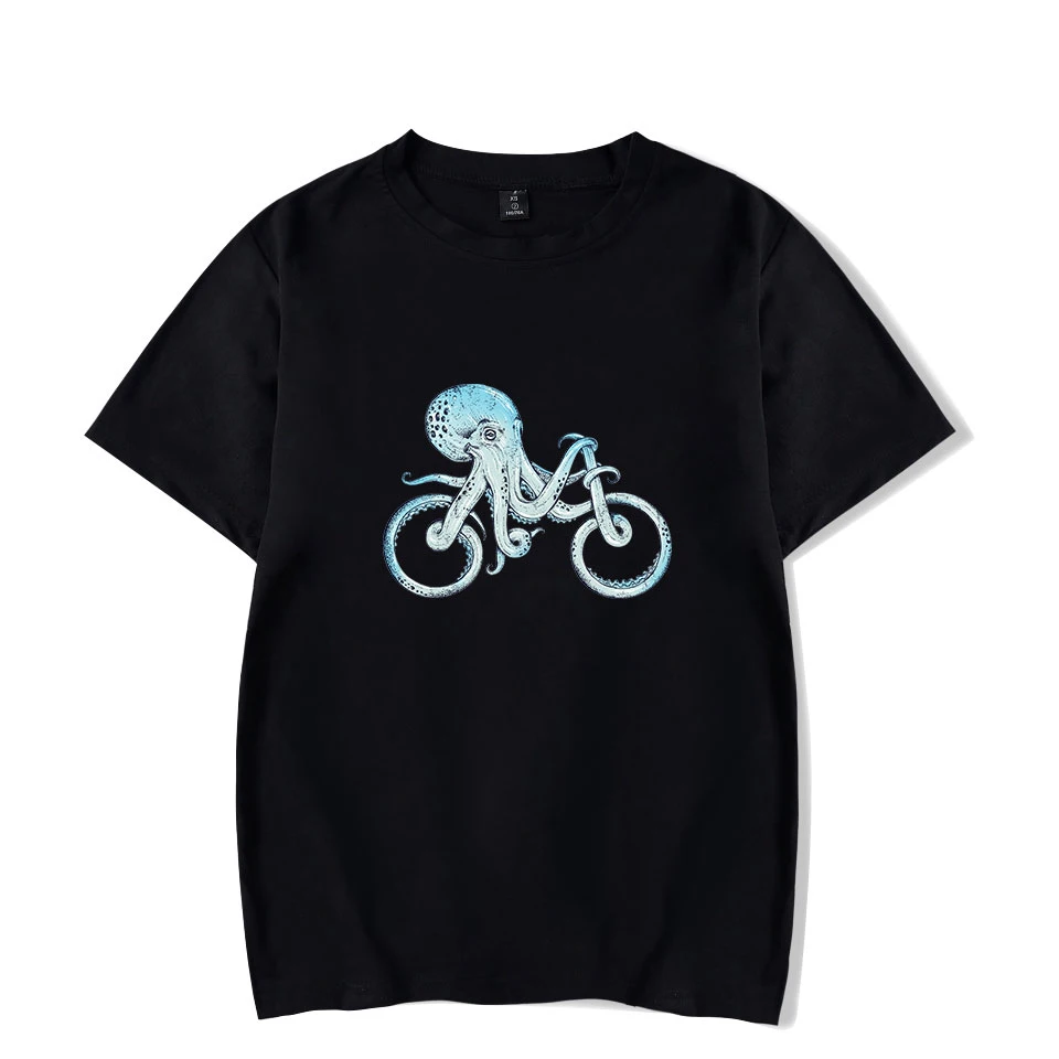 

Men's Octopus T Shirts Harajuku Print T shirt Hip Hop Casual 2019 Summer T-shirt Men Hip Hop Tee Cotton Streetwear Tshirt Tops