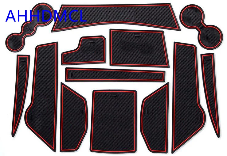 

Car Gate Slot Pad Cup Armrest Storage Pad Anti-Slip Mat For Tayron