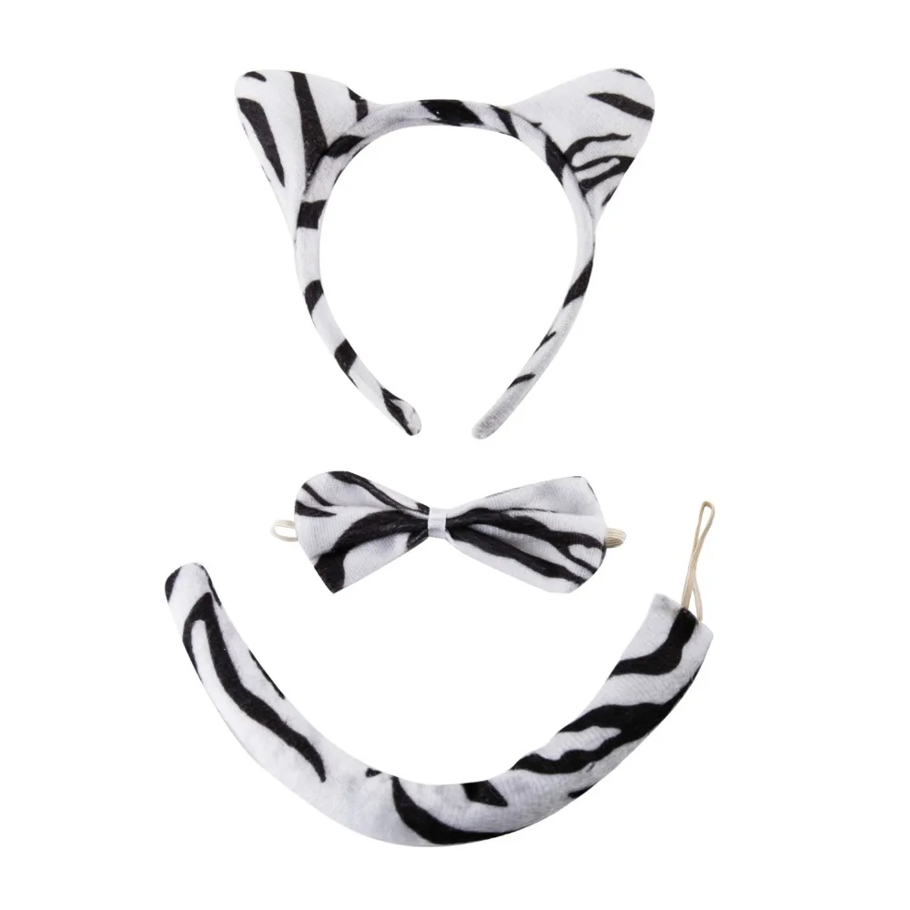 Детский костюм для девочек ободок с кошачьими ушками и хвостом волос
