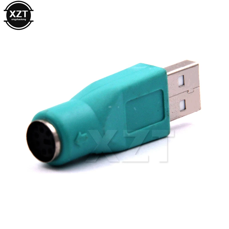 Горячая продажа 10 шт./лот Портативный USB папа для PS2 Женский адаптер конвертер