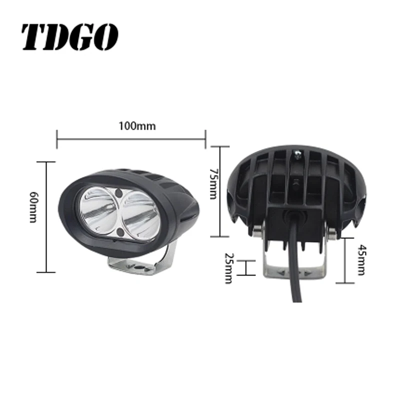 Светодиодный светильник TDGO для мотоцикла 12 80 в 2150LMW вспомогательная лампа