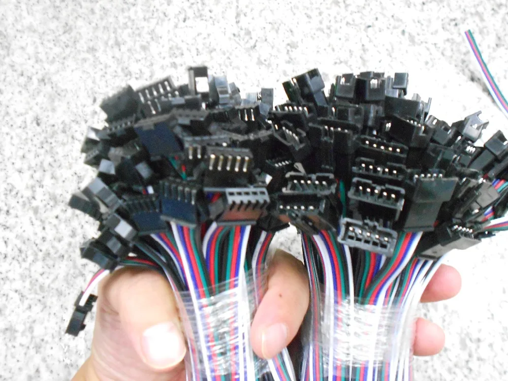 5 пар 2 3 4 pin jst разъем 2x10 см 2pin мужской/женский SM провод кабель pigtail для светодиодной