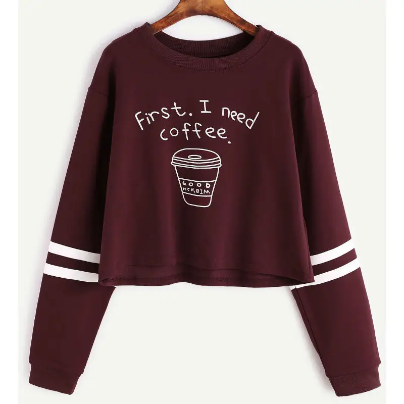 Женский свитер короткий милый с надписью|women hodies|crop sweatshirtsweatshirt tops |