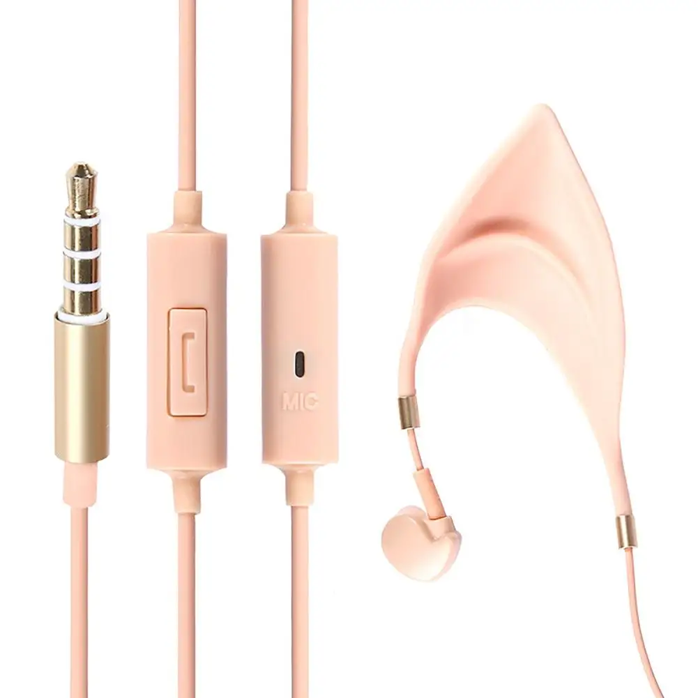 Изысканные мягкие наушники Elf Ears In ear стерео проводные для планшетного ПК
