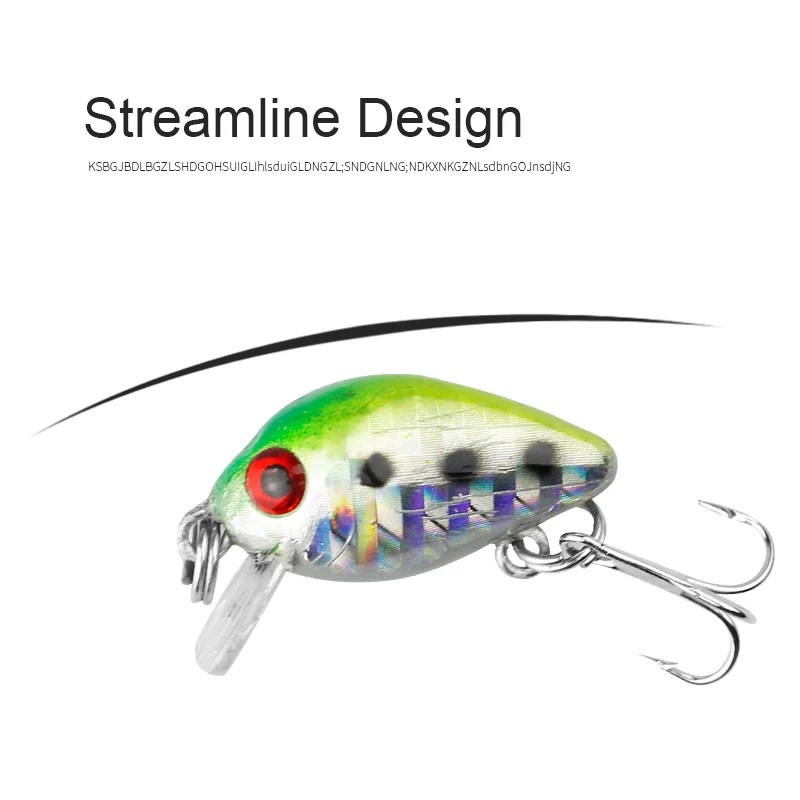 Erchang 2 6 см 1 г Crankbait Рыбалка приманки Кривошип искусственный Жесткий Topwater