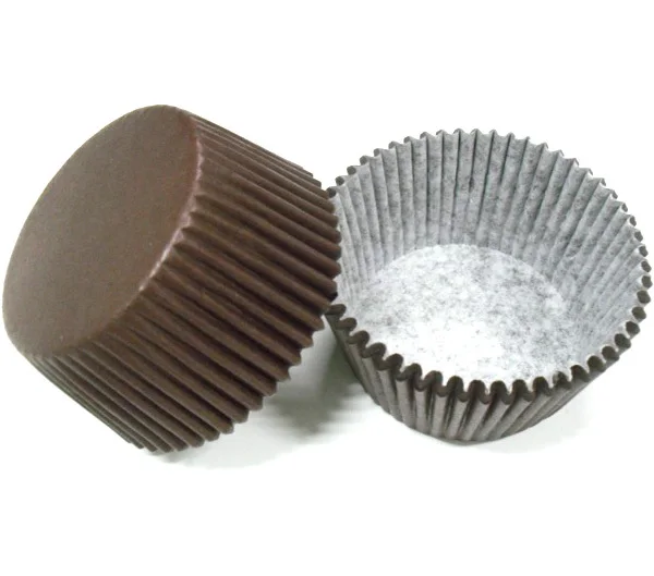 

Free Shipping 100pcs Coffee Brown Plain Color Paper Cake Cup Liners Baking Cup Muffin Kitchen tool Cupcake Cases